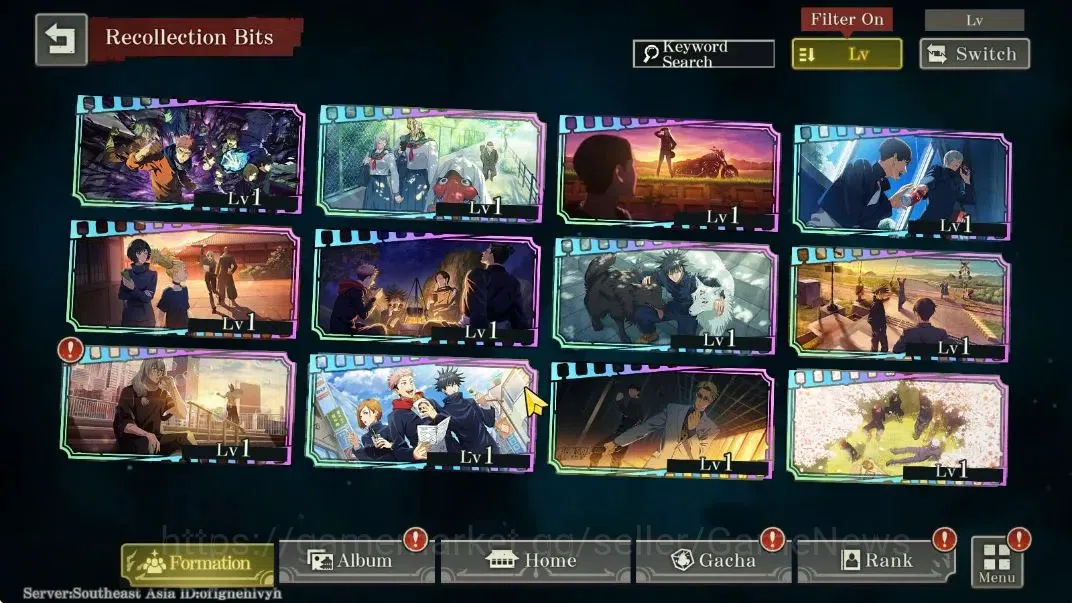 Jujutsu Kaisen: Phantom Parade Accounts SEA |PR 1|5,7K Cube|9 SSR 2 Limited [0,2-Sec Domai image 4