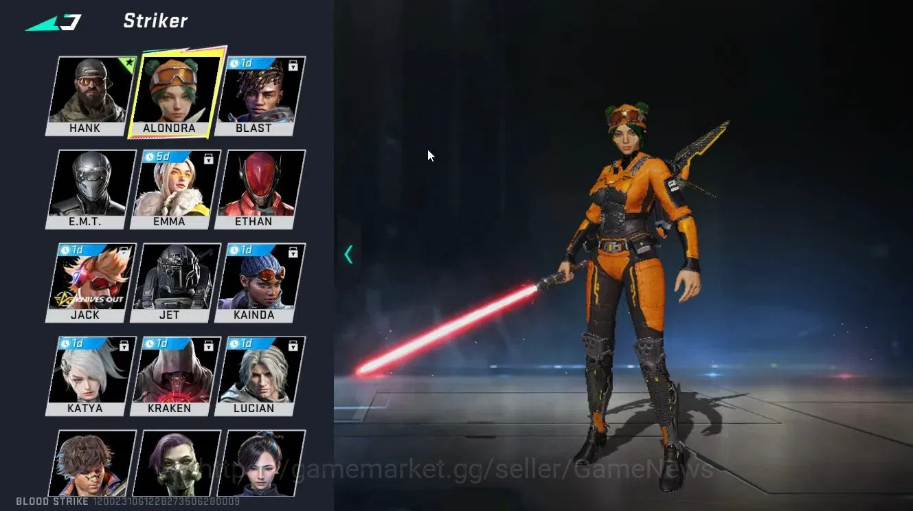 Blood Strike Accounts ASIA||ULTRA [MELEE Lightblade-Dark Force,M700-Irid image 3