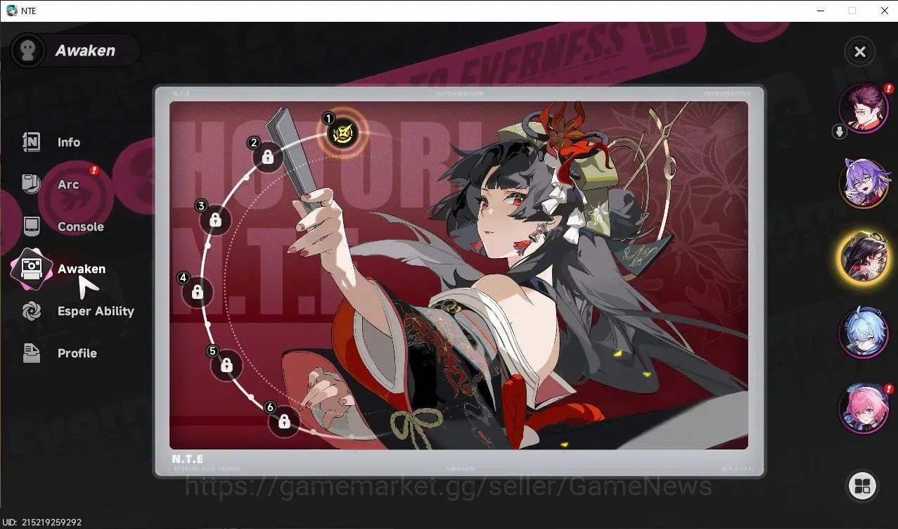 Neverness to Everness Accounts Global NA|HL 3| 2 SSR Hotori A1, Fadia|Autumn Haze image 3