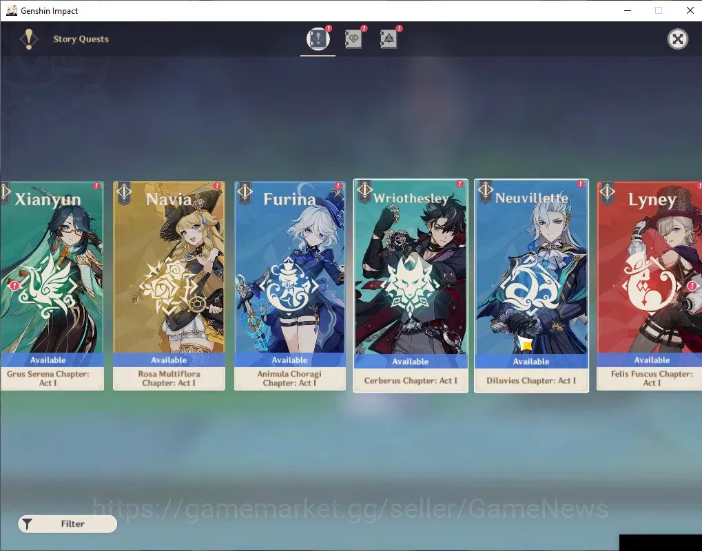 Genshin Impact Accounts ASIA | AR 55 | BD Unset | 1 Limited + 4 (*5Weapon) image 18