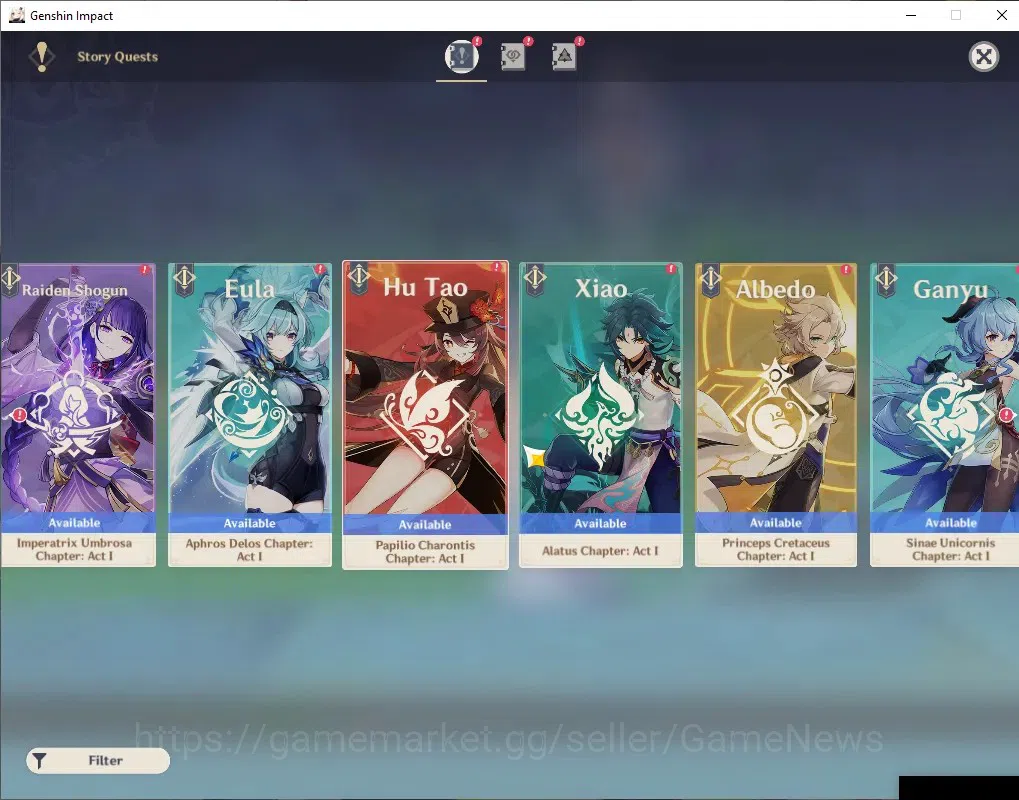 Genshin Impact Accounts ASIA | AR 55 | BD Unset | 1 Limited + 4 (*5Weapon) image 20