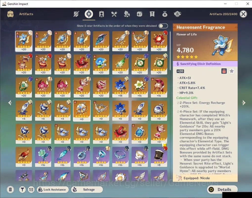 Genshin Impact Accounts ASIA | AR 55 | BD Unset | 1 Limited + 4 (*5Weapon) image 6