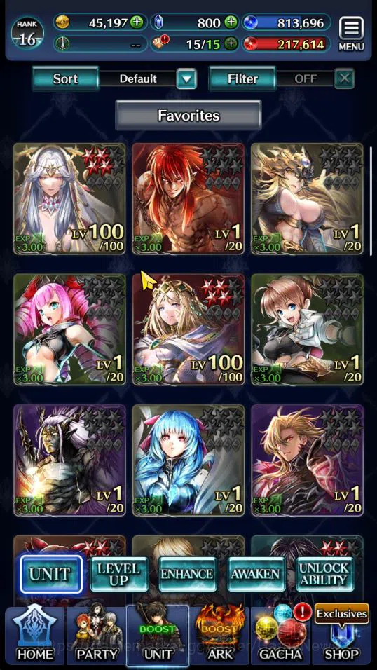 GLOBAL | Rank 16 | Spirit Maiden Sera,Ascended Roland,Goddess Lilaha,Ryvern,Knight Mauna,etc | 4UR, 7 SSR ARK |Check SS (LC1158) Last Cloudia Low-End GLOBAL | Rank 16 | Spirit Maiden Sera,Ascended Rol image 1