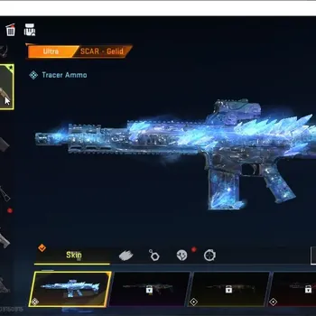 Blood Strike Accounts Rare Skin ASIA|3 Ultra SCAR Gelid Lv4,FAL Luchador,Galil Knight|4 Legendary AR97 Venom,AR97