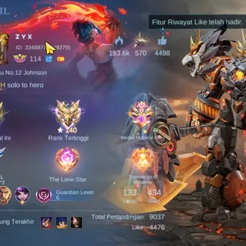 Mobile Legends: Bang Bang Accounts Collector Hero 133|Skin 434|Ex Imo 140+Global Lylia|Legend Johnson|3 CC Titans