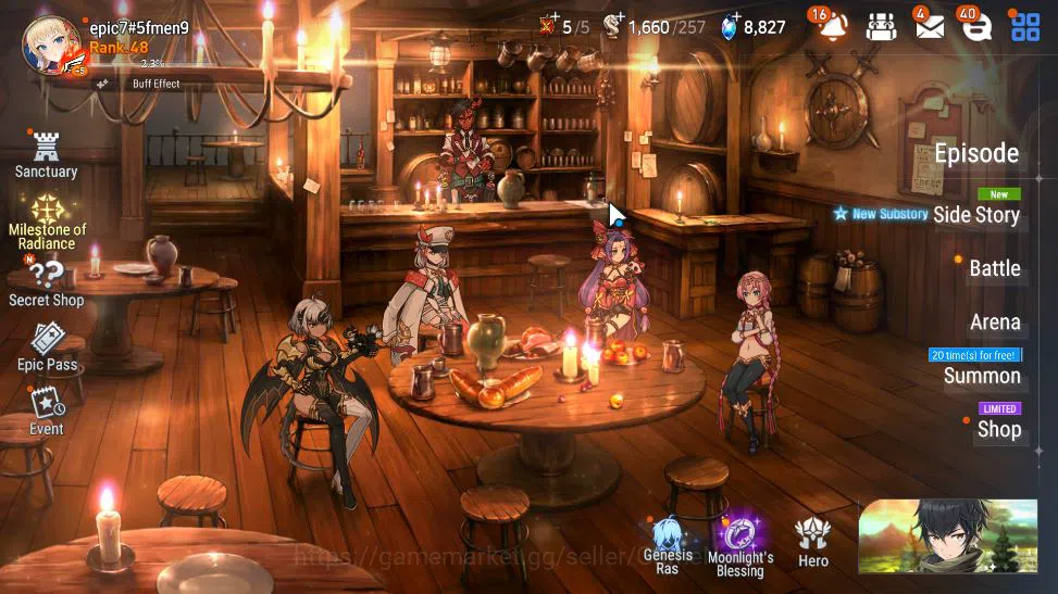 Epic Seven Accounts GLOBAL Unverif|7 ML(SS Taeyu,Design lilibet,SS Viv image 1
