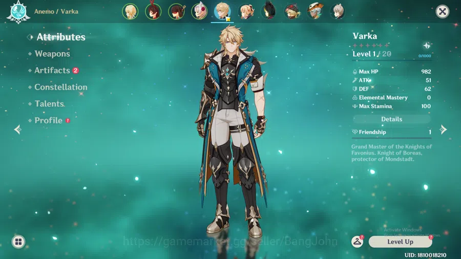 Genshin Impact Accounts ASIA Starter | Tighnari | Jean | Bennett | Kuki Sh image 15