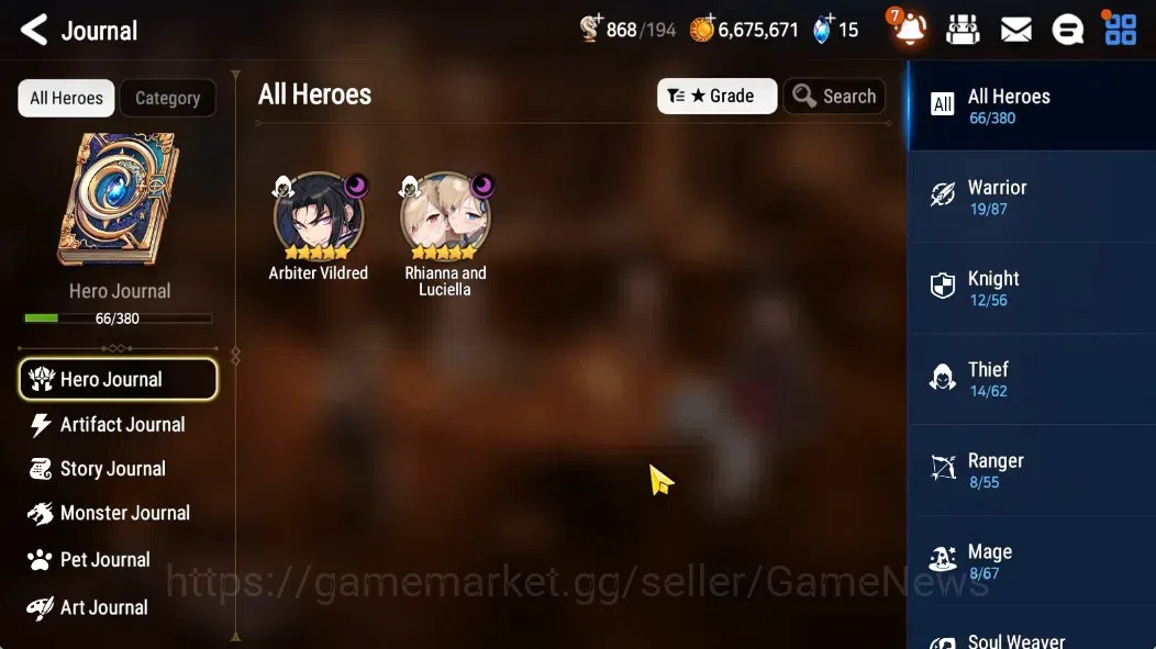 Epic Seven Accounts GLOBAL Unverif|New Era|2 ML(RhiannaLuciella,Arbite image 6