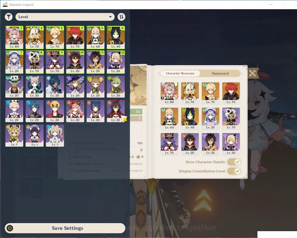 Genshin Impact Accounts ASIA|AR 55 |2Limited +6(*5 Weapon)|Varesa+Sign,Xil image 2