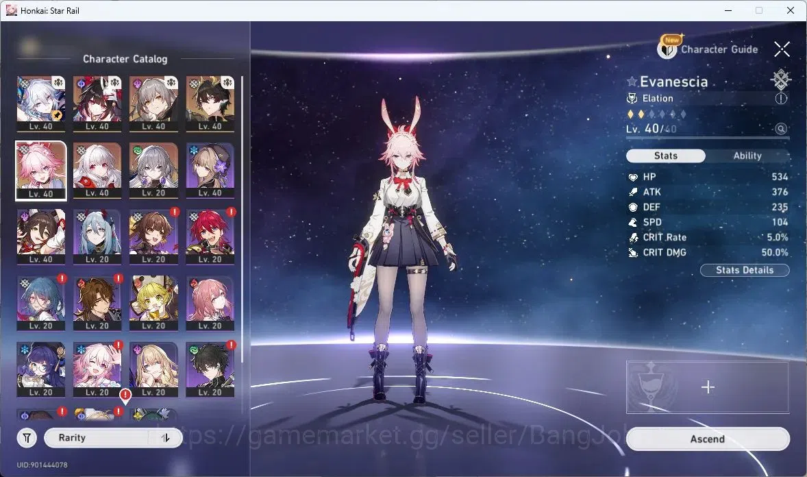 Honkai Star Rail Accounts TW,HK,MO | TL29 |Dan Heng PT Lv40|Sparkle Lv40|Yao image 5