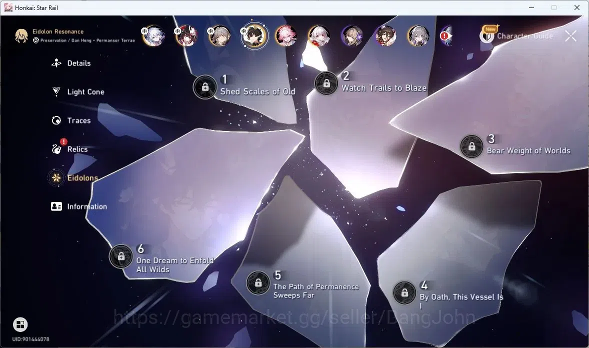 Honkai Star Rail Accounts TW,HK,MO | TL29 |Dan Heng PT Lv40|Sparkle Lv40|Yao image 8