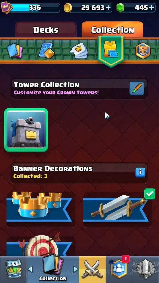 Clash Royale Accounts High-End Lvl 336|Trophy 2955|KTL 8|Card 49|3 EVO, 9 Epic,18 Rare,22 Common|1 Wild Shard+Gems 445|Take 8