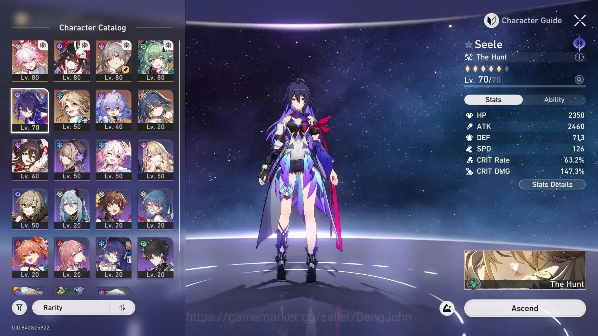 Honkai Star Rail Accounts ASIA | TL70 | 4 Lim (Evanescia E1+Sign, Sparkle, H image 6