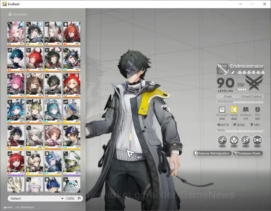 Arknights: Endfield Accounts ASIA|Lv60|13SSR(8 Limit)+19(*6Wep)[MiFu,Fangyi,Tan image 1
