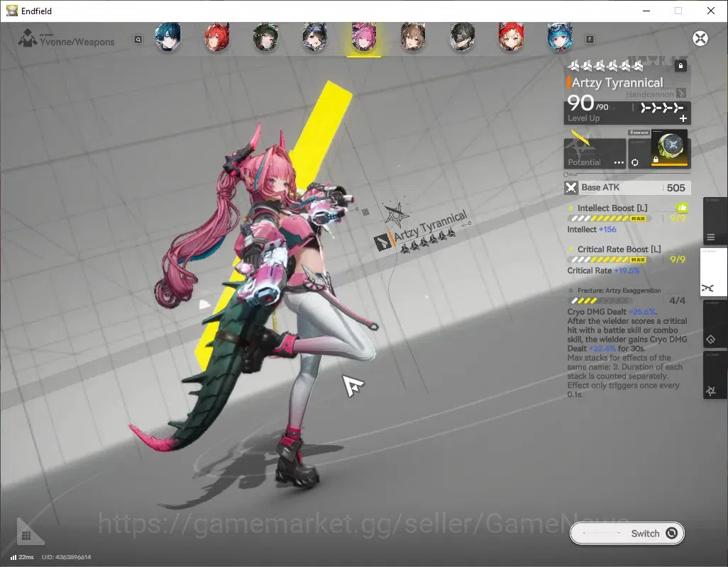 Arknights: Endfield Accounts ASIA|Lv60|13SSR(8 Limit)+19(*6Wep)[MiFu,Fangyi,Tan image 11