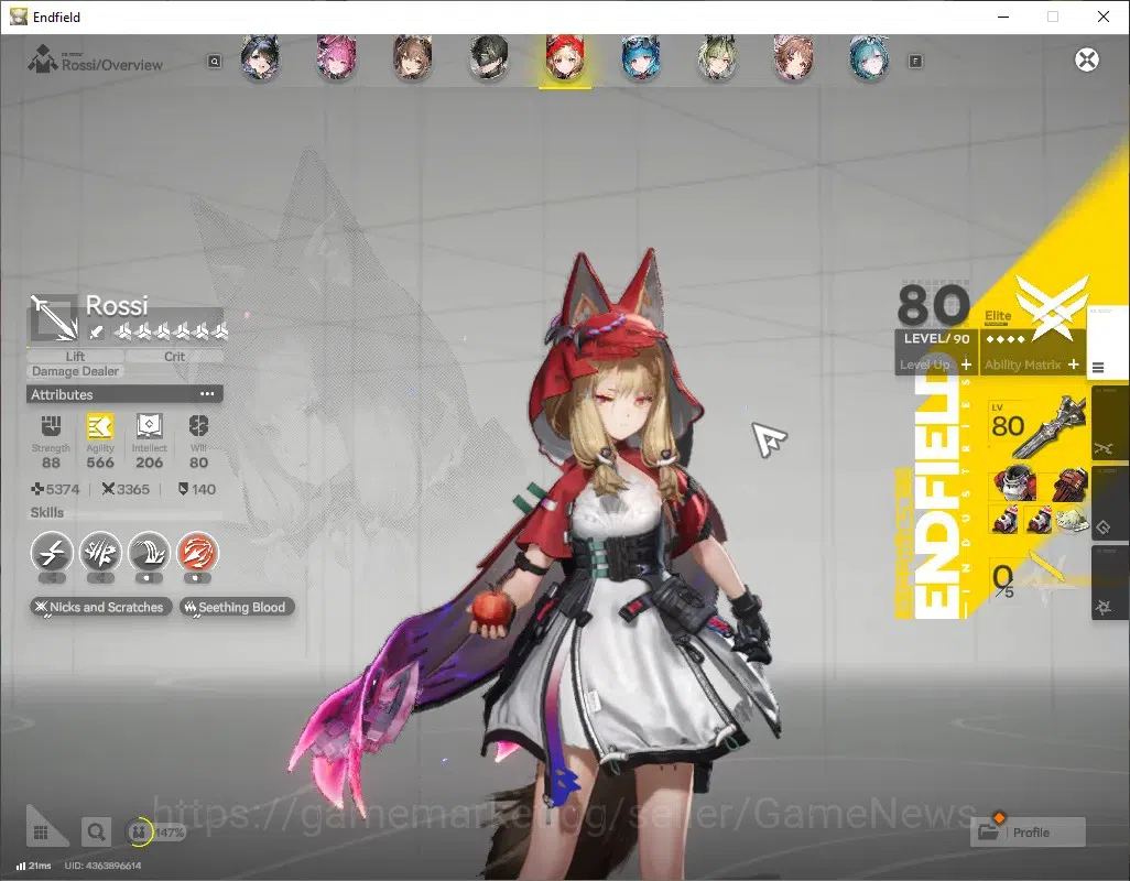Arknights: Endfield Accounts ASIA|Lv60|13SSR(8 Limit)+19(*6Wep)[MiFu,Fangyi,Tan image 13