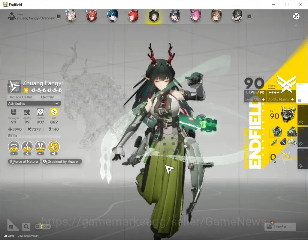 Arknights: Endfield Accounts ASIA|Lv60|13SSR(8 Limit)+19(*6Wep)[MiFu,Fangyi,Tan image 6