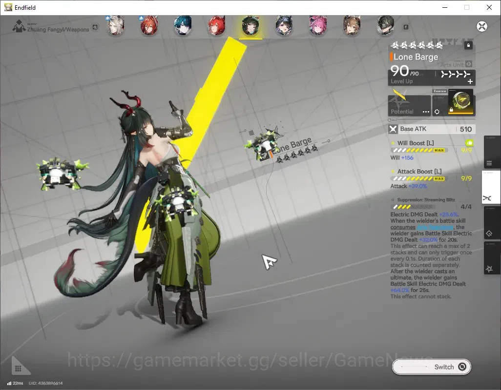 Arknights: Endfield Accounts ASIA|Lv60|13SSR(8 Limit)+19(*6Wep)[MiFu,Fangyi,Tan image 7
