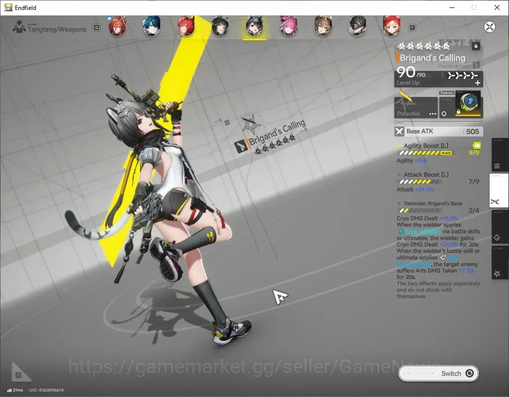 Arknights: Endfield Accounts ASIA|Lv60|13SSR(8 Limit)+19(*6Wep)[MiFu,Fangyi,Tan image 9