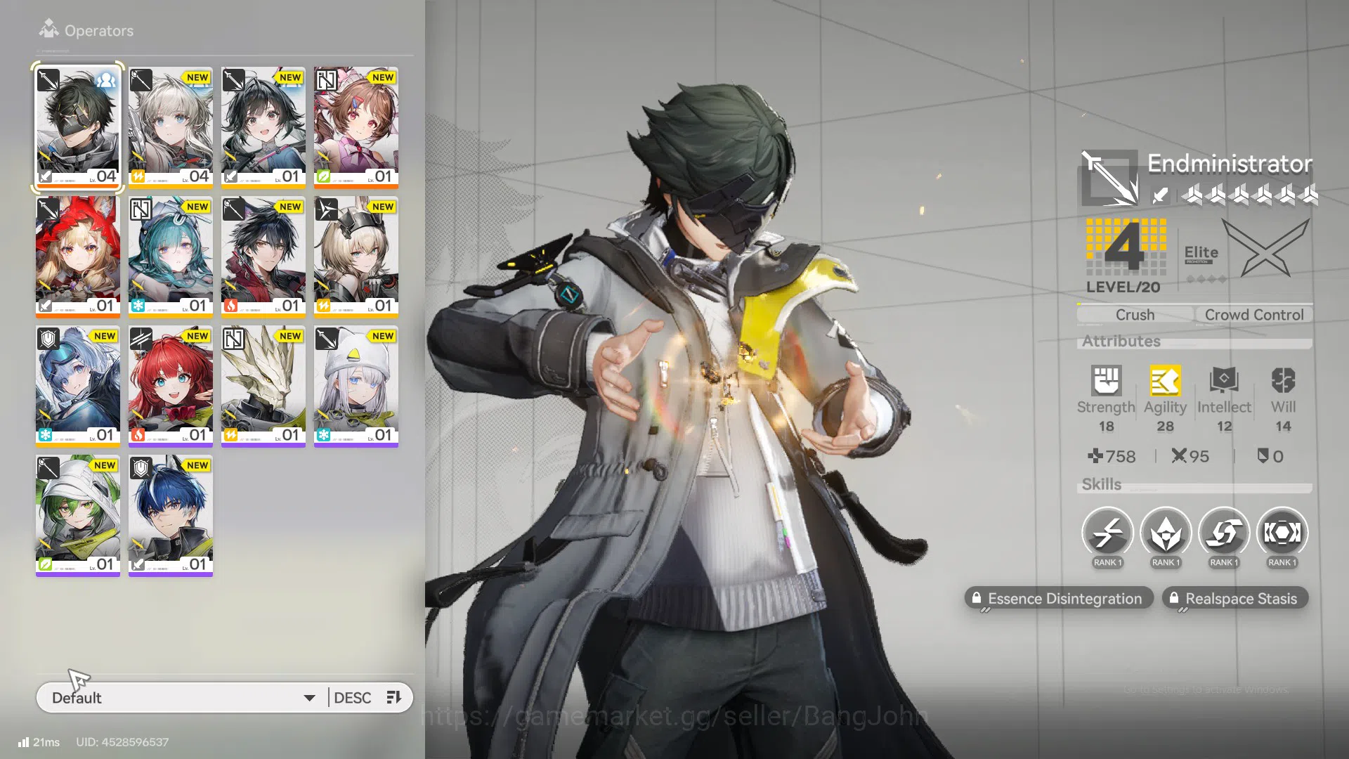 Arknights: Endfield Accounts Asia | starter fresh, Rossi, ASrdelia, WP 6s 1 | for detail Check SS AKE236B 1