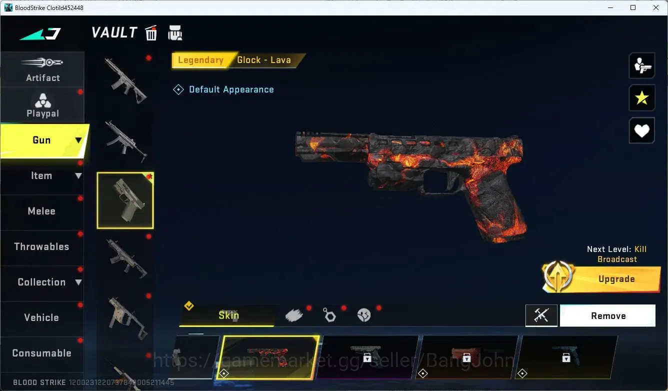 Blood Strike Accounts ASIA | ULTRA ETHAN - Raid Mask | LEGENDARY Glock | image 3