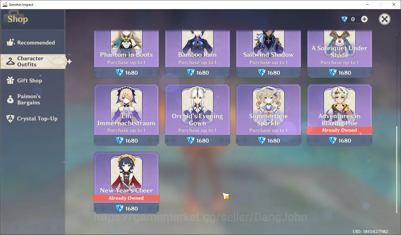 Genshin Impact Accounts Mid-Game | ASIA | AR 56 | 6 Limit | 9 IF Chasca C1 image 13