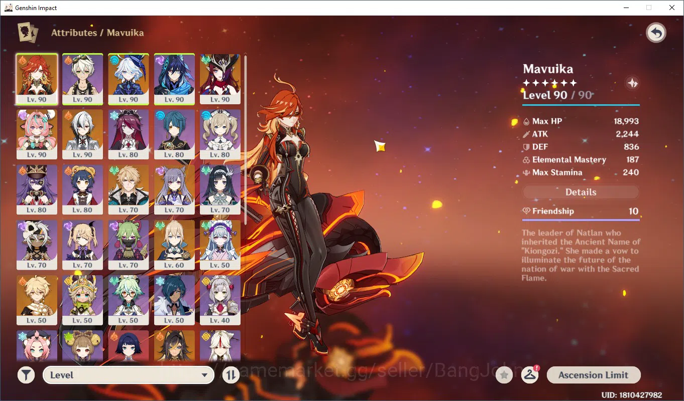 Genshin Impact Accounts Mid-Game | ASIA | AR 56 | 6 Limit | 9 IF Chasca C1 image 2
