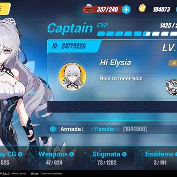 Honkai Impact 3rd Accounts Mid-Game SEA|Lv 69|Bronya Silverwing[Fullset],Seele WOP 3/4,Kiana Kaslana HeVo 1/4,Durandal
