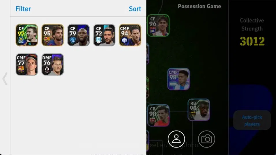 eFootball Accounts Android|PW 3012 | 3 Epic Saviola, Edmilson, Shevch image 3