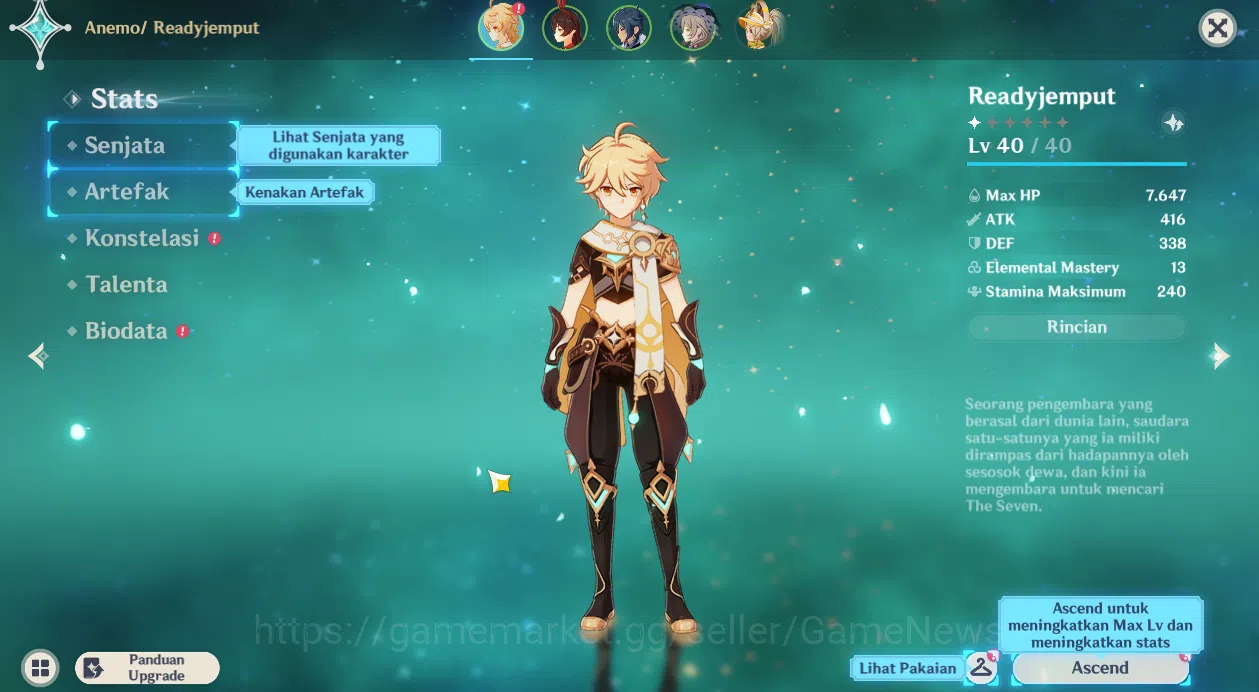 Genshin Impact Mid Game ASIA | Ready Gacha | AR 55 | 49000 Primo + 60 IF + image 1