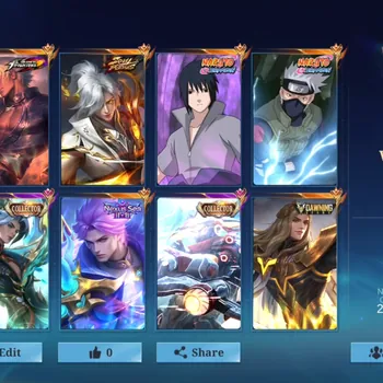 Mobile Legends: Bang Bang Accounts Collector Skins 640|World|2 Legends|3 JJK|2 Kungfu Panda|5 KOF|AOT