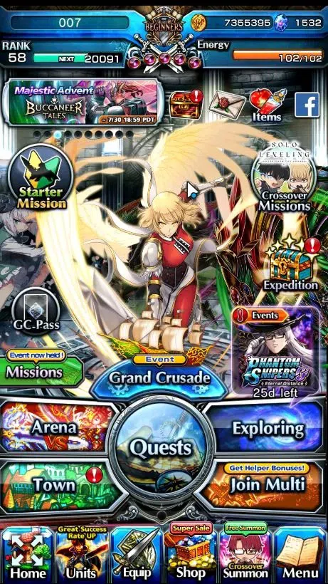 Grand Summoners Accounts Mid-Game GLOBAL|Rank 58|3 Ascend 2 TW|(Hae-In,Youmu)+TW, WH Fen|Vox,Gerald,Sharon Etc|1,5k 1