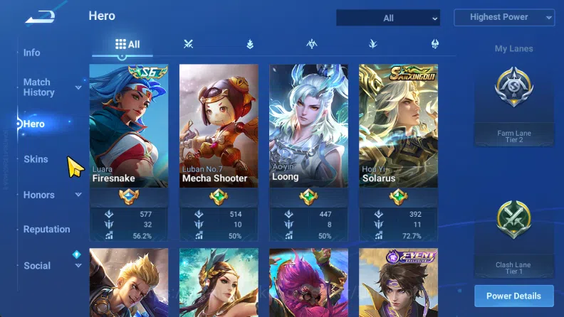 Honor of Kings Accounts Global Hero 111 Skin 89 Sanxingdui Huoyi, Shanhai image 12