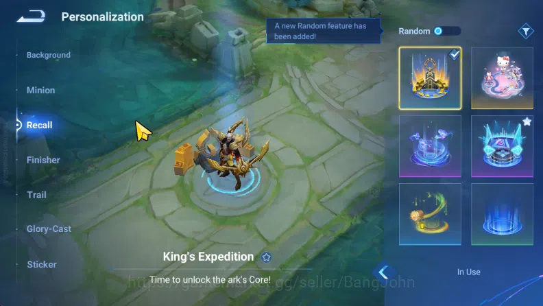 Honor of Kings Accounts Global Hero 111 Skin 89 Sanxingdui Huoyi, Shanhai image 9