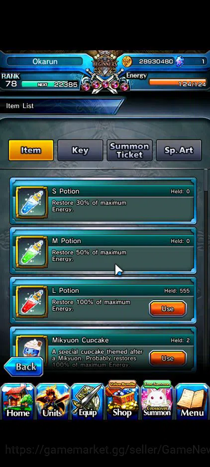 Grand Summoners Accounts Global|Rank 78|45 RGB|18 Ascend|RoyTW,Kirisame,Chl image 2