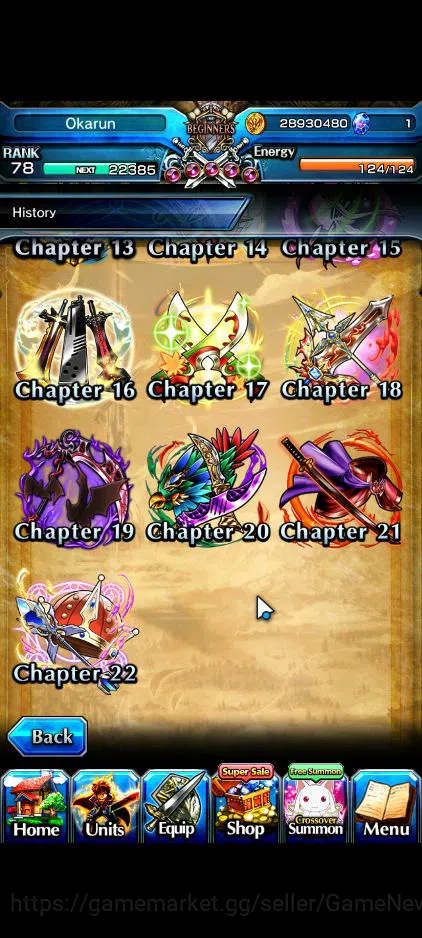 Grand Summoners Accounts Global|Rank 78|45 RGB|18 Ascend|RoyTW,Kirisame,Chl image 8