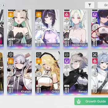 Chaos Zero Nightmare Accounts GLOBAL|Lv 53|10 SSR (Rossweisse, Heidemarie M2, Chizuru, Orlea, Rin, Olga