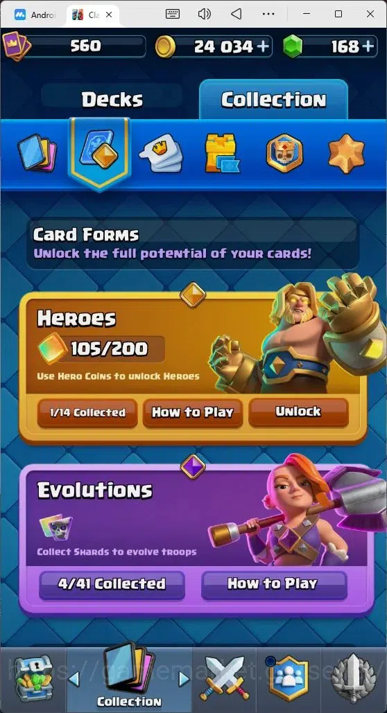 Clash Royale Accounts Mobile |Trophy 3550|4 EVO Cards|1 Hero Card|168 Ge image 10