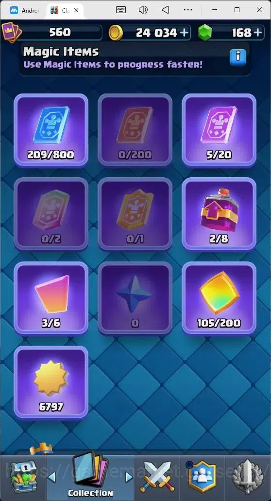 Clash Royale Accounts Mobile |Trophy 3550|4 EVO Cards|1 Hero Card|168 Ge image 11