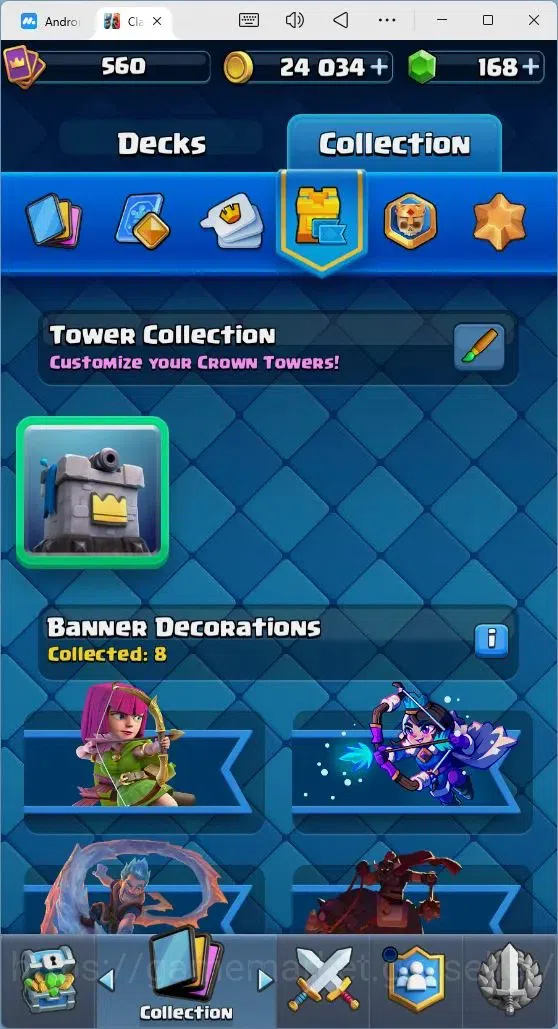 Clash Royale Accounts Mobile |Trophy 3550|4 EVO Cards|1 Hero Card|168 Ge image 13