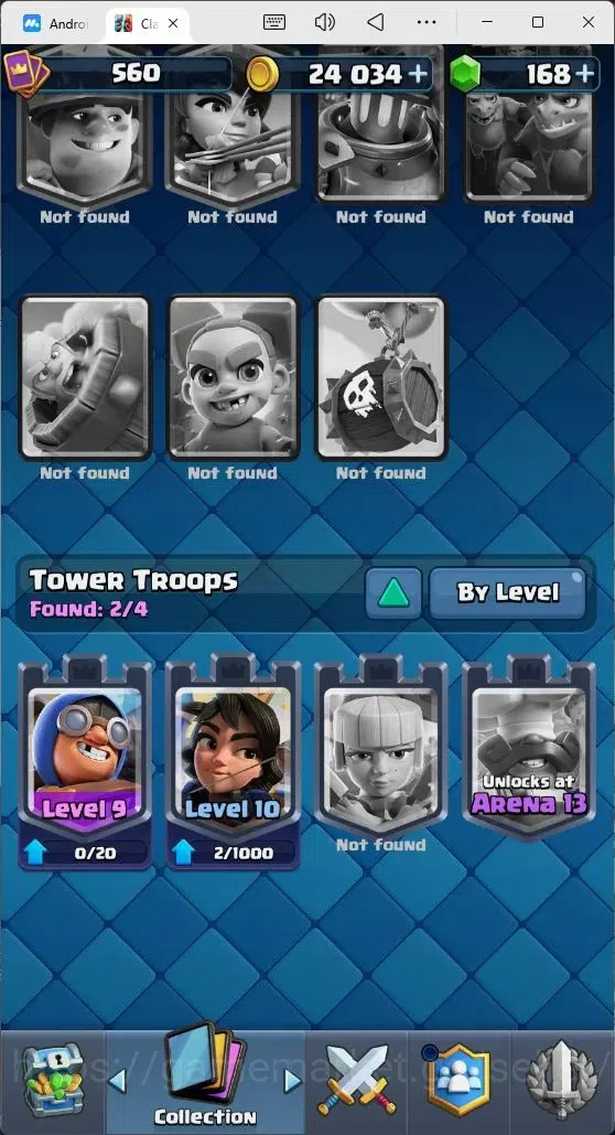 Clash Royale Accounts Mobile |Trophy 3550|4 EVO Cards|1 Hero Card|168 Ge image 9