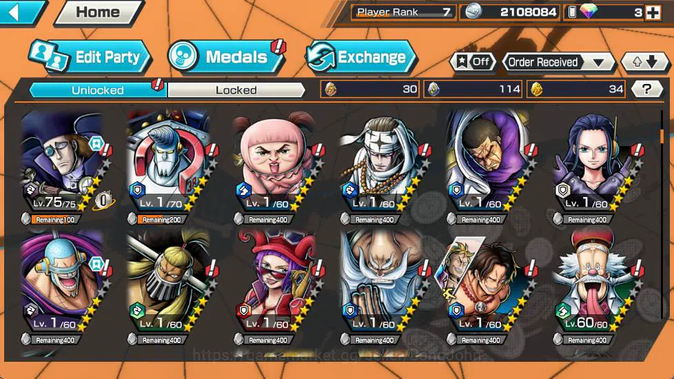 One Piece Bounty Rush Accounts GLOBAL|GF - |EX 2| Oniga kaido, St jaysaturn, more image 8