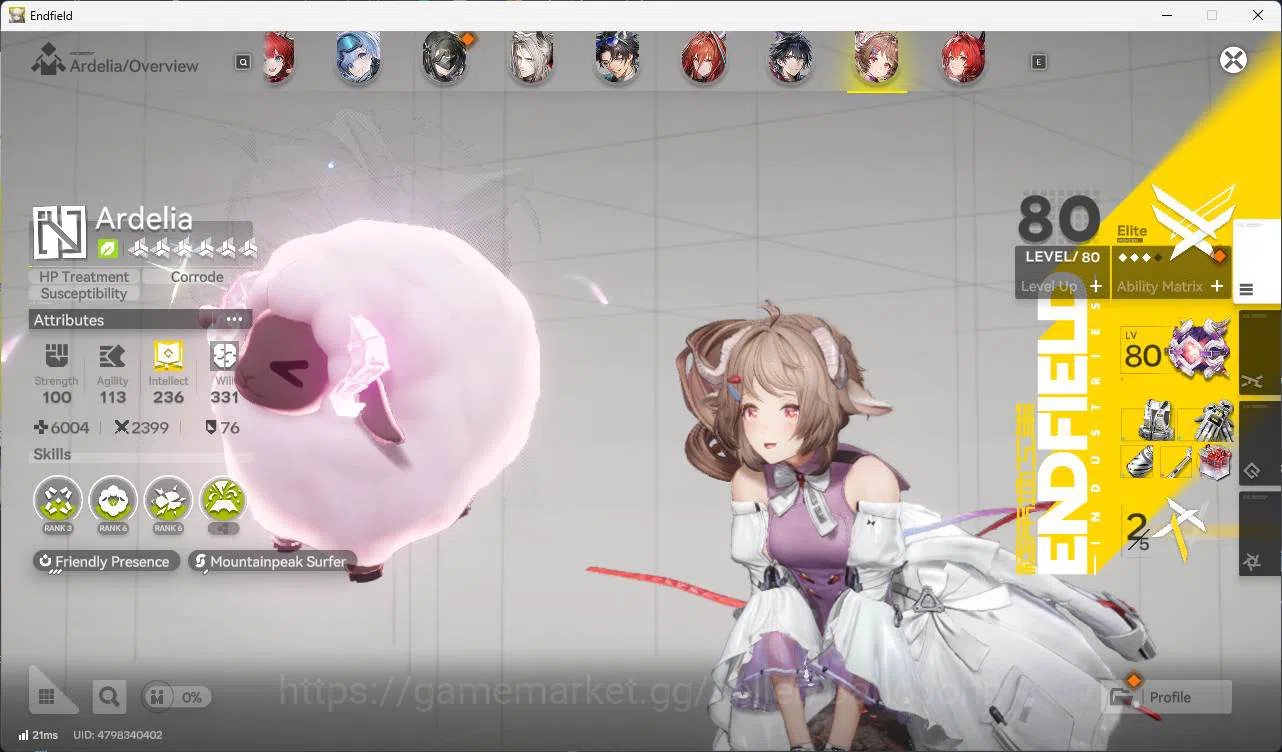 Arknights: Endfield Accounts ASIA | MID GAME | 4limit+4sign | Laevatain P1 +Sign | Yvonne + Sign | Gilberta +Sign| tangtang 13