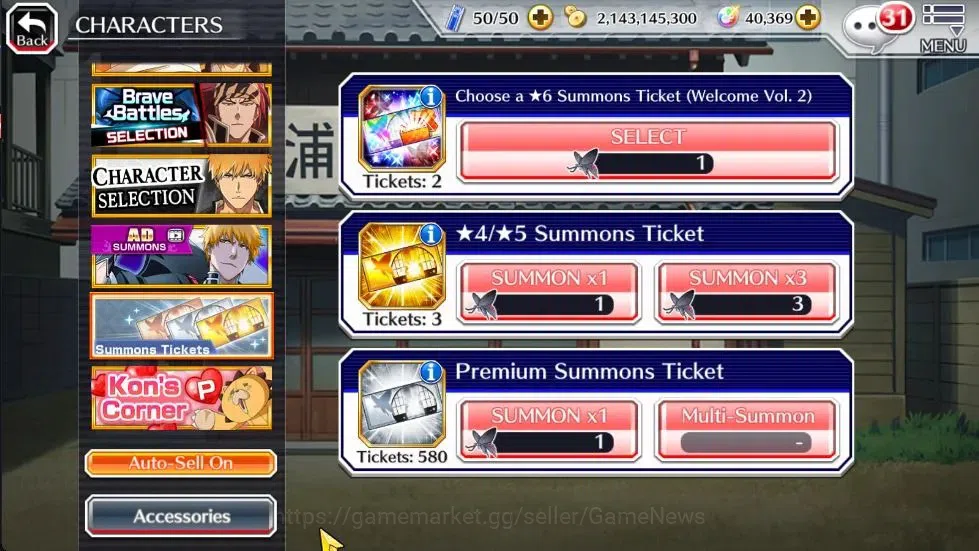 Bleach: Brave Souls Accounts Others [GLOBAL]|40K Orb|2 Ichigo Renewed,TYBW26 Candice,TYBW25 [Yachiru,Nemu],Renewed 13