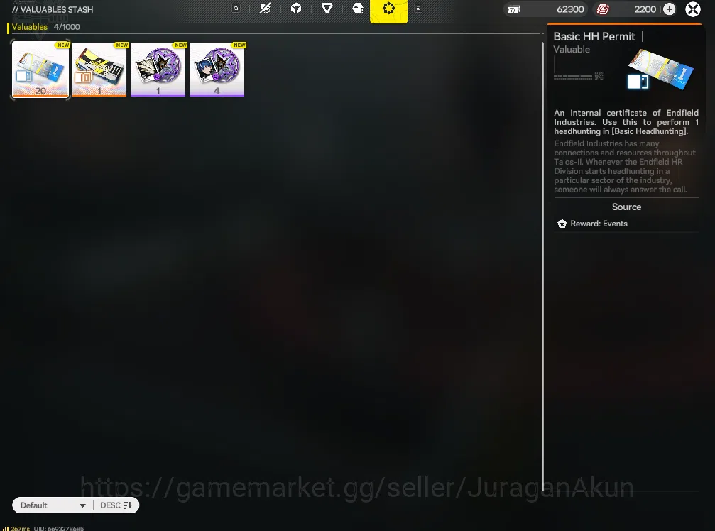 Arknights: Endfield Accounts NA/EU LVL 2 | Fresh Starter + 1 Meta SSR (Laevatain) + 4 SR Character + HH-10xPermit |Skip 3