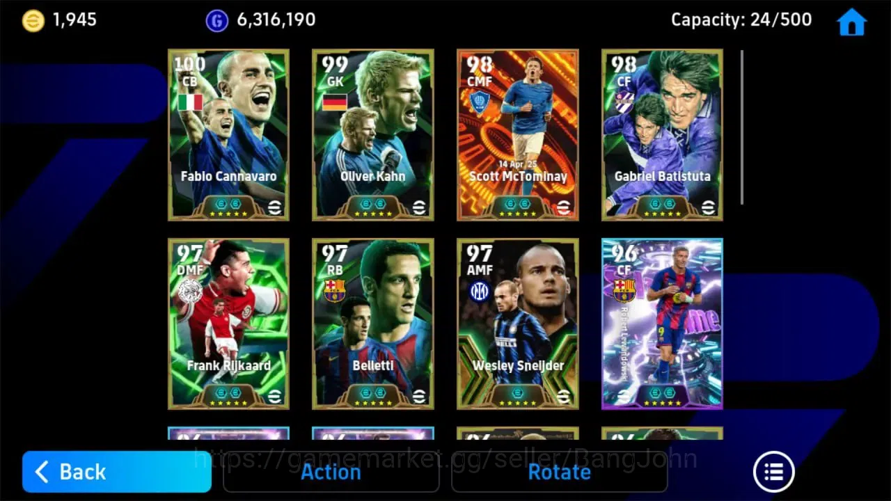 eFootball Accounts Android Power 3151 | Cannavaro Epic DB | Kahn Epic image 4