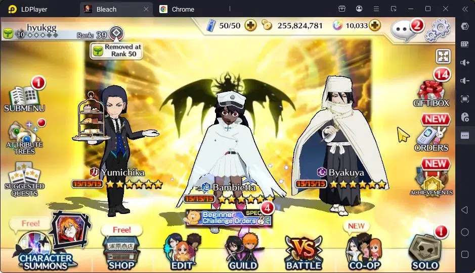 Bleach: Brave Souls Accounts Starter Global |122K BP+10K Orb|Fresh Story|Ichigo DT|Ulquiorra CVV|Byakuya,Bambietta TYBW24 1