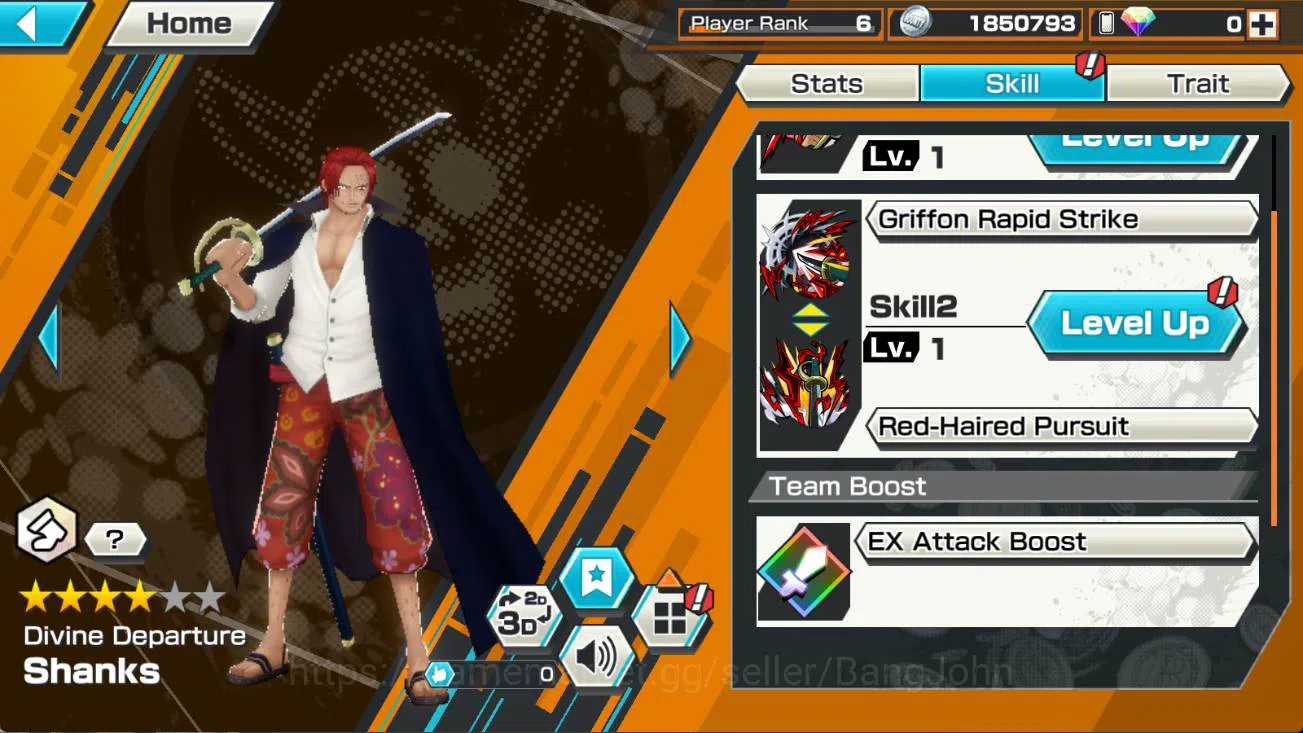 One Piece Bounty Rush Accounts Others GLOBAL | 3 ex, FR shanks, St Ethanbaron, DD shanks, Bikini hancock Check SS OPBR160B 7