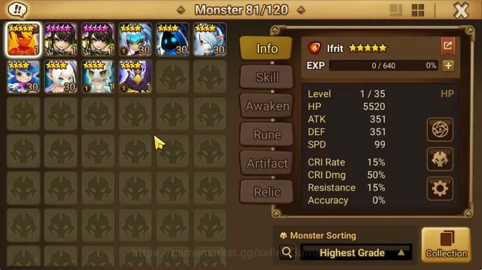 Summoners War: Sky Arena Accounts GLOBAL Lv 76|1 LD[Vivachel]|35 Total NB5[Leo,Olive image 12