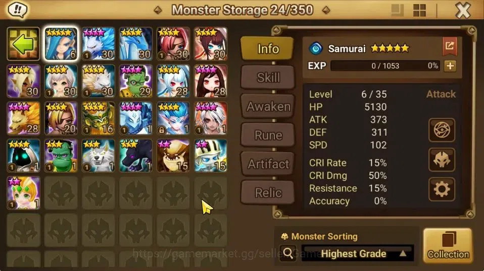 Summoners War: Sky Arena Accounts GLOBAL Lv 76|1 LD[Vivachel]|35 Total NB5[Leo,Olive image 13